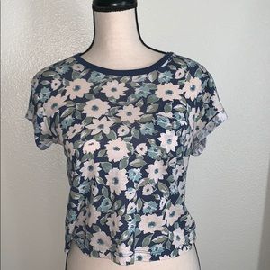 Floral cropped T-shirt
